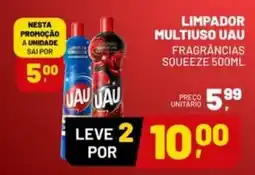 Supermercado Cubatao Limpador multiuso uau fragrâncias squeeze oferta