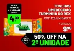 Supermercado Cubatao toalhas umedecidas turminha do rex oferta