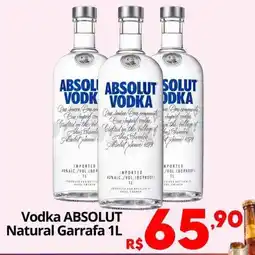 Althoff Supermercados Vodka absolut natural garrafa 1l oferta