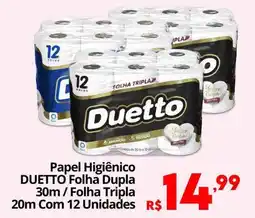 Althoff Supermercados Papel Higiênico Duetto Folha Dupla oferta