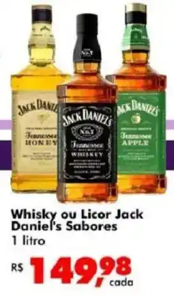 Big Box Whisky ou Licor Jack Daniel's Sabores oferta
