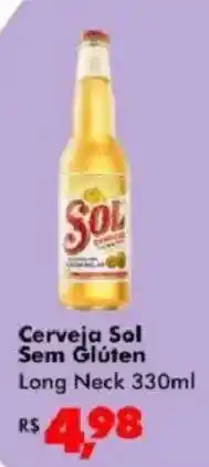 Big Box Cerveja Sol Sem Glúten Long Neck oferta