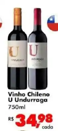 Big Box Vinho chileno u undurraga oferta