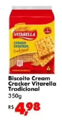 Big Box Biscoito cream cracker vitarella tradicional oferta