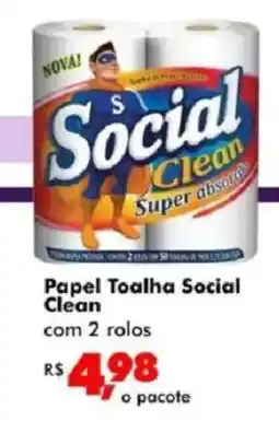 Big Box Papel toalha social clean oferta