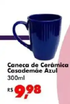 Big Box Caneca de Cerâmica Casademãe Azul oferta
