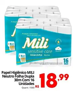 Althoff Supermercados Papel Higiênico Mili Neutro Folha Dupla oferta