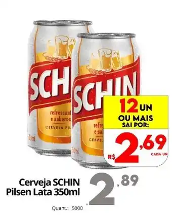 Althoff Supermercados Cerveja schin pilsen lata oferta