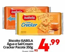 Althoff Supermercados Biscoito isabela água e sal/cream cracker oferta