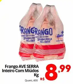 Althoff Supermercados Frango ave serra inteiro com miúdos oferta
