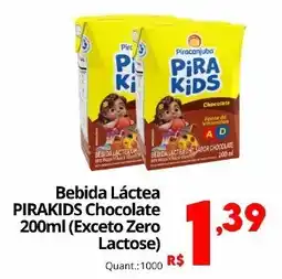 Althoff Supermercados Bebida Láctea PIRAKIDS Chocolate oferta
