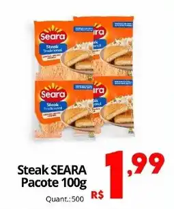 Althoff Supermercados Steak seara pacote 100g oferta