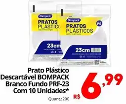 Althoff Supermercados Prato Plástico Descartável Bompac oferta