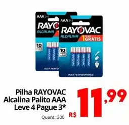 Althoff Supermercados Pilha rayovac alcalina palito aaa oferta