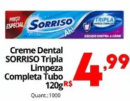 Althoff Supermercados Creme Dental SORRISO Tripla Limpeza Completa Tubo oferta