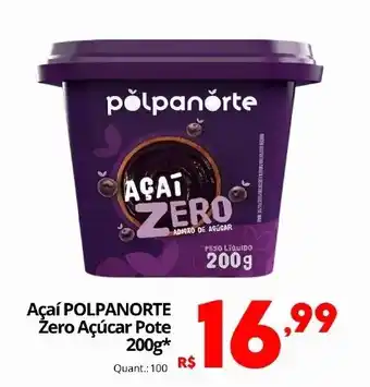 Althoff Supermercados Açaí polpanorte zero açúcar pote oferta