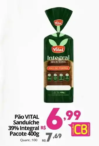 Althoff Supermercados Pão vital sanduíche 39% integral oferta