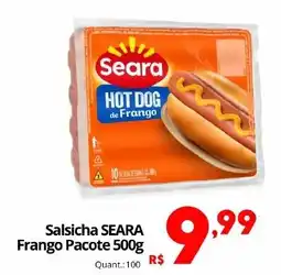 Althoff Supermercados Salsicha seara frango pacote oferta