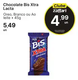 Comercial Zaffari Chocolate Bis Xtra Lacta oferta