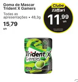 Comercial Zaffari Goma de mascar trident x gamers oferta