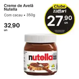 Comercial Zaffari Creme de Avelã Nutella oferta