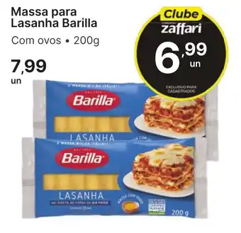 Comercial Zaffari Massa para Lasanha Barilla Com ovos oferta