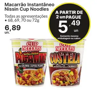 Comercial Zaffari Macarrão instantâneo nissin cup noodles oferta