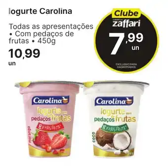 Comercial Zaffari logurte carolina oferta