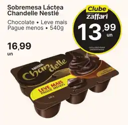 Comercial Zaffari Sobremesa Láctea Chandelle Nestlé oferta