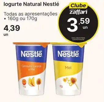 Comercial Zaffari logurte natural nestlé oferta