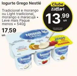 Comercial Zaffari Iogurte grego nestlé oferta