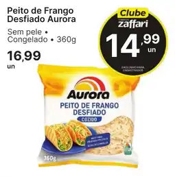 Comercial Zaffari Peito de frango desfiado aurora oferta