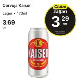 Comercial Zaffari Cerveja kaiser oferta