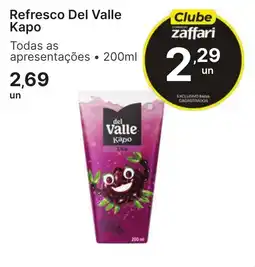 Comercial Zaffari Refresco Del Valle Kapo oferta