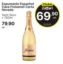 Comercial Zaffari Espumante Espanhol Cava Freixenet Carta Nevada oferta
