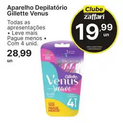 Comercial Zaffari Aparelho Depilatório Gillette Venus oferta