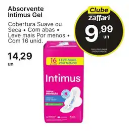 Comercial Zaffari Absorvente Intimus Gel oferta