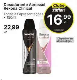 Comercial Zaffari Desodorante Aerossol Rexona Clinical oferta