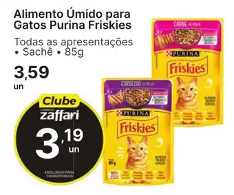 Comercial Zaffari Alimento Úmido para Gatos Purina Friskies oferta