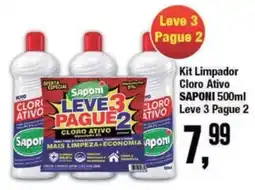 Rede Economia Kit Limpador Cloro Ativo Saponi oferta