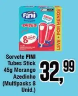 Rede Economia Sorvete FINI Tubes Stick oferta