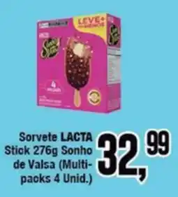 Rede Economia Sorvete lacta stick sonho de valsa oferta
