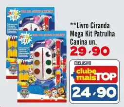 Rede Top Livro Ciranda Mega Kit Patrulha Canina oferta