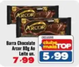 Rede Top Barra Chocolate Arcor 80g Ao Leite un. oferta