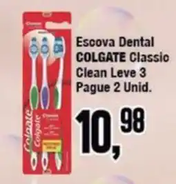 Rede Economia Escova Dental Colgate Classic Clean Leve 3 oferta