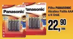 Rede Economia Pilha panasonic alcalina palito aaa oferta