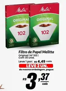 Stok Center Filtro de Papel Melitta Original oferta
