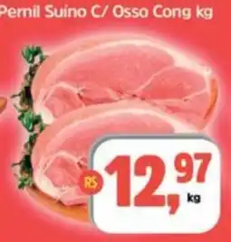 Sj Supermercados Pernil Suino C/ Osso Cong kg oferta