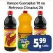 Sj Supermercados Xarope Guaraplus 1lt ou Refresco Citruplus 2lt oferta