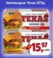Sj Supermercados Hamburguer texas oferta
